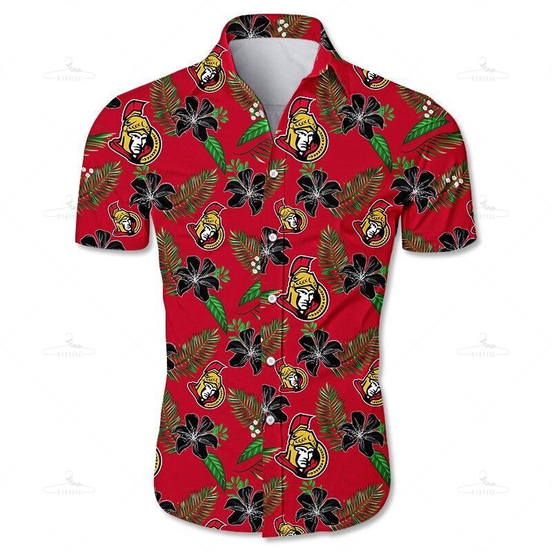 Ottawa Senators Hawaii Shirt Tropical Flower Summer Ha67514