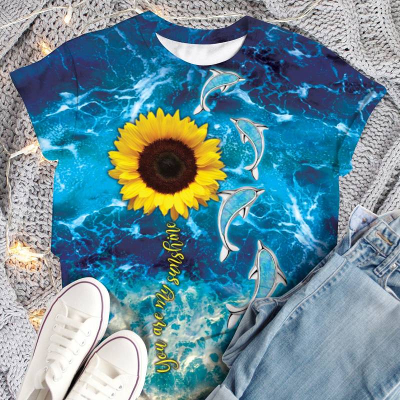 Dolphin Sunshine G5623 – Unisex Tshirt 3D