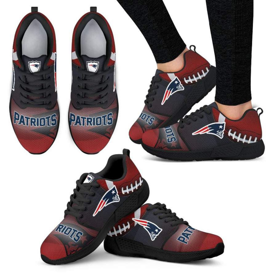 Awesome New England Patriots Running Sneakers For Football Fan