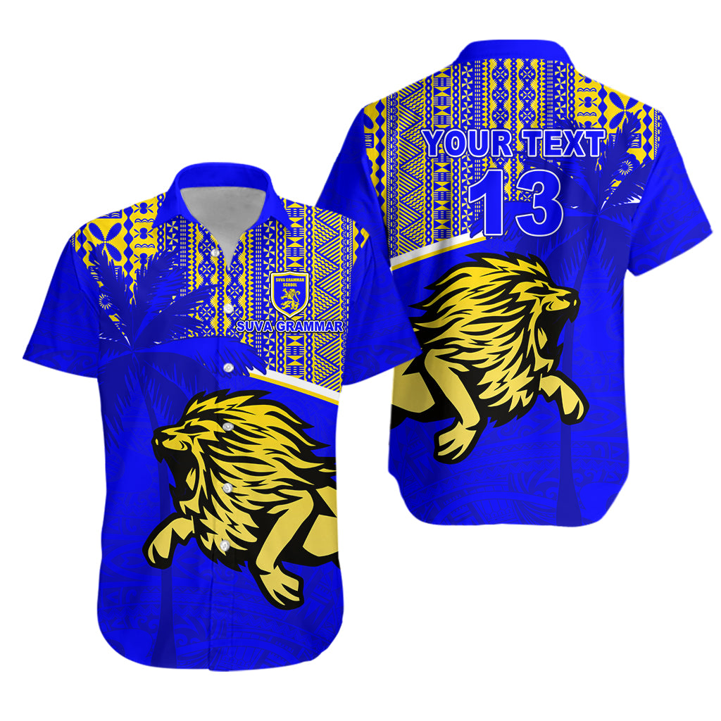 (Custom Personalised) Suva Grammar School Hawaiian Shirt Spirit Lion – Custom Text And Number Lt13