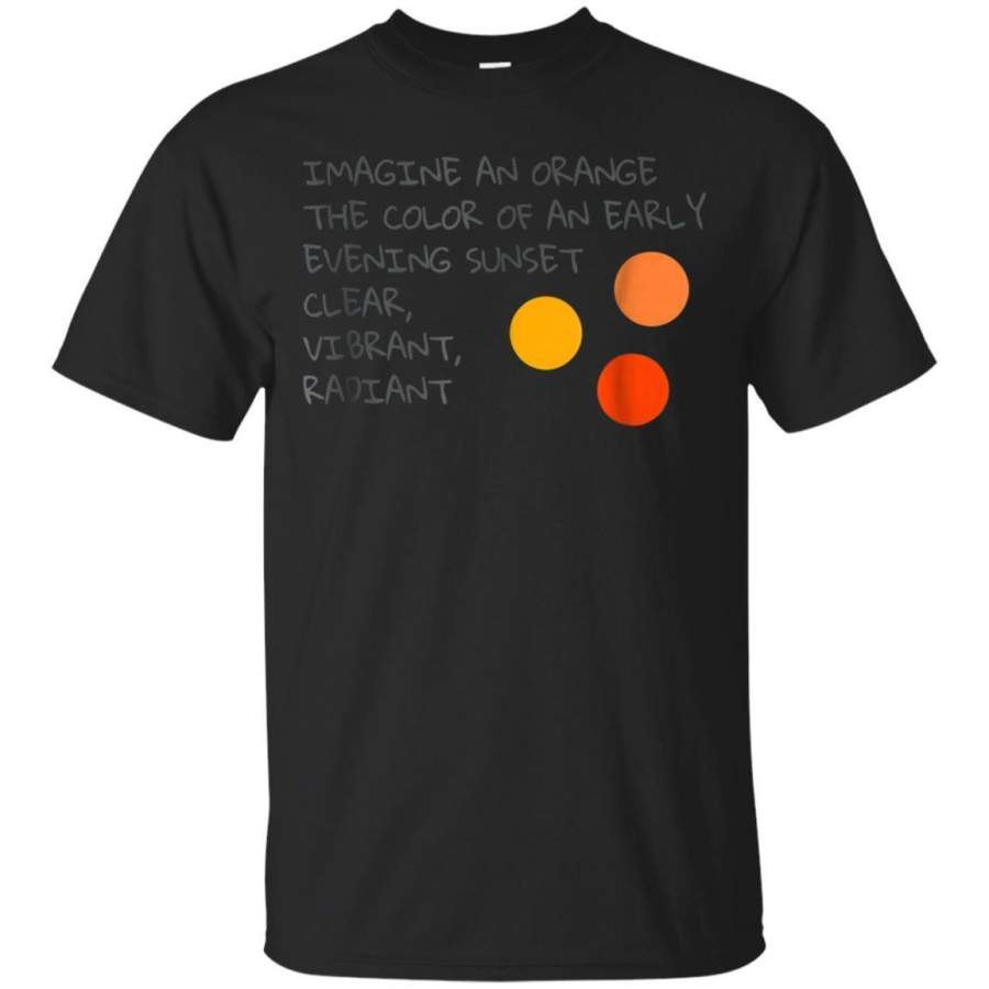 AGR Imagine An Orange Sunset Tshirt For Creative Artists Jaq T-shirt