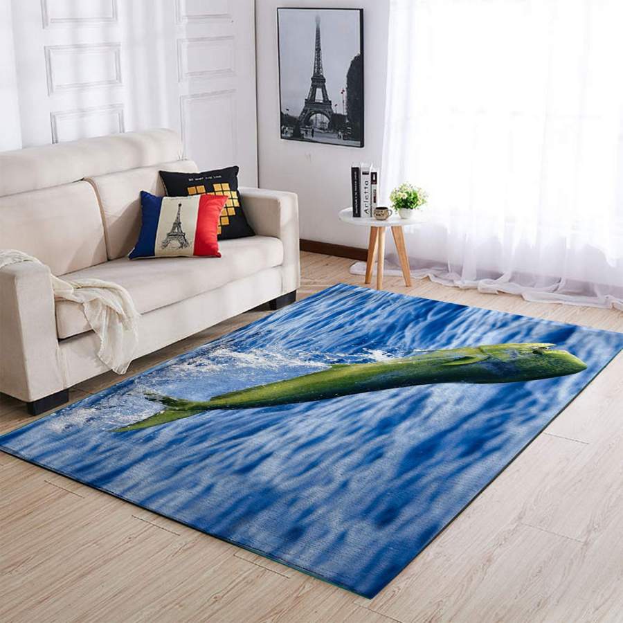 Mahi Mahi Fishing area Rugs Carpet home decoration -perfect living room rugs, kitchen rugs for Fishing lovers – IPH995