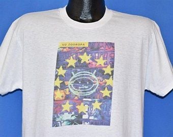 90s U2 Zooropa Album Cover Alternative Rock Band Tee T-shirt 6460