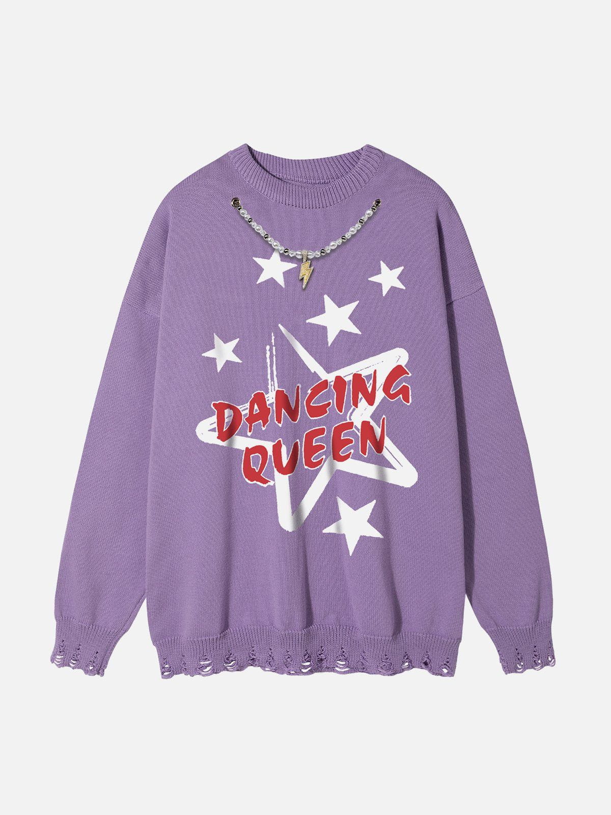 Talishko™ – Star Print Necklace Design Sweater