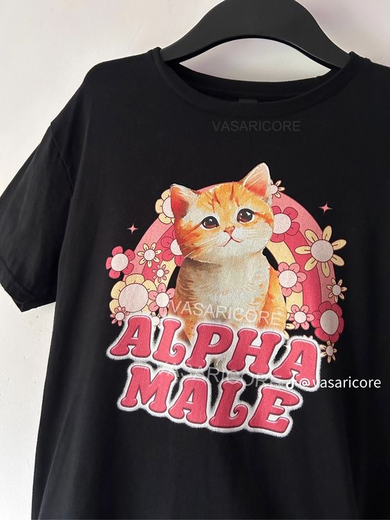 Alpha Male Cat Kitten Funny T-shirt