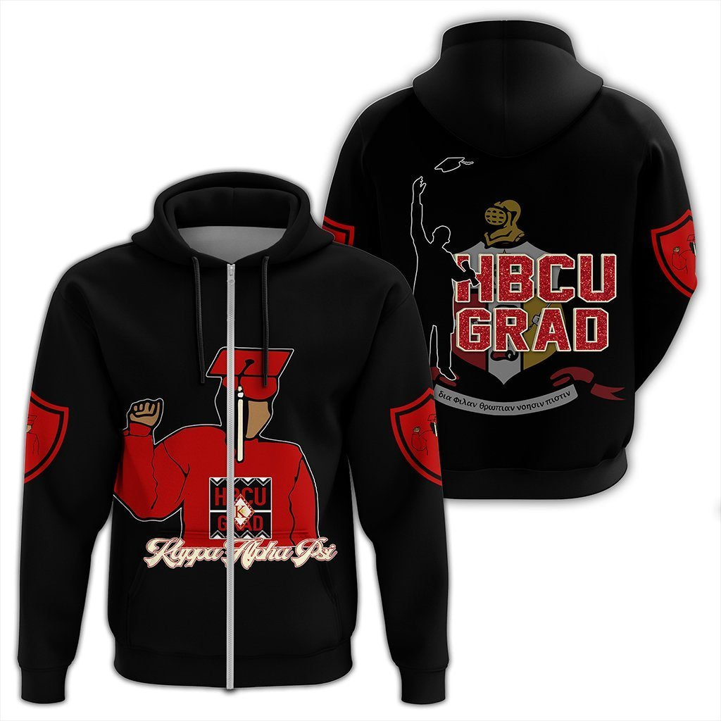 Greek Life Hoodie – Kappa Alpha Psi Hbcu Style Zip Hoodie