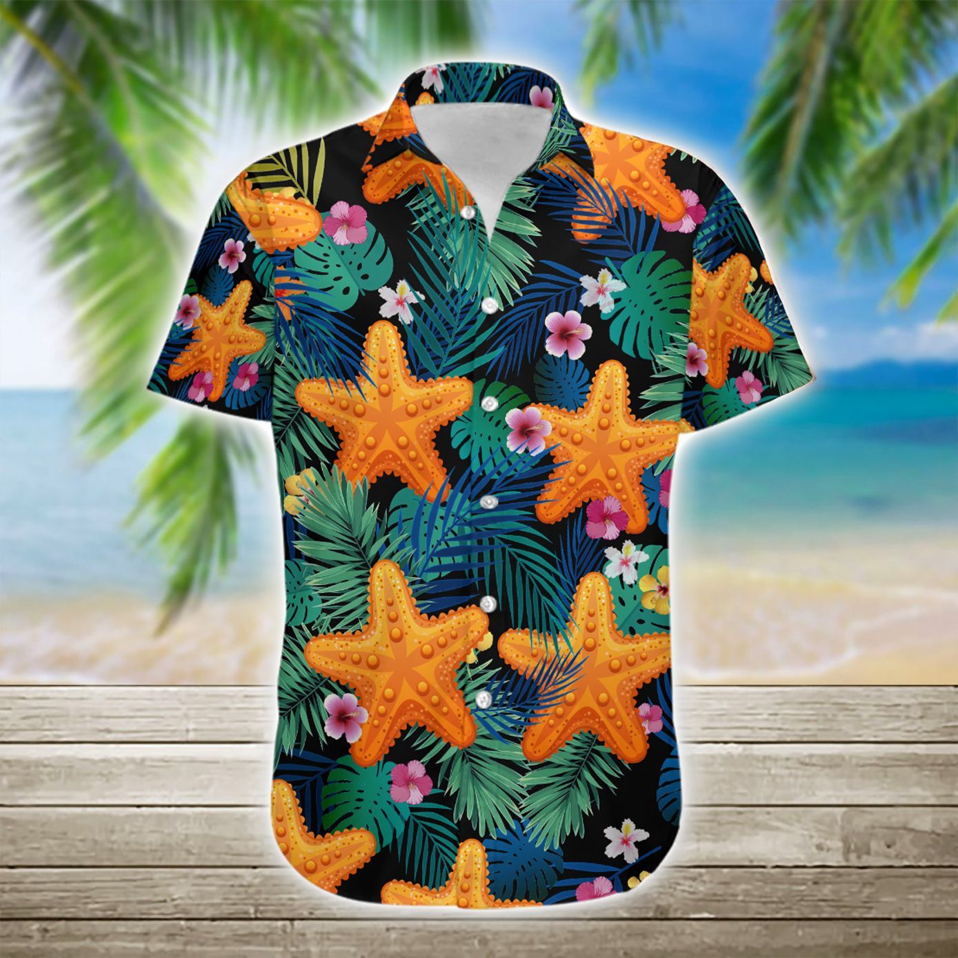 Starfish Hawaiian Shirt Ha69260