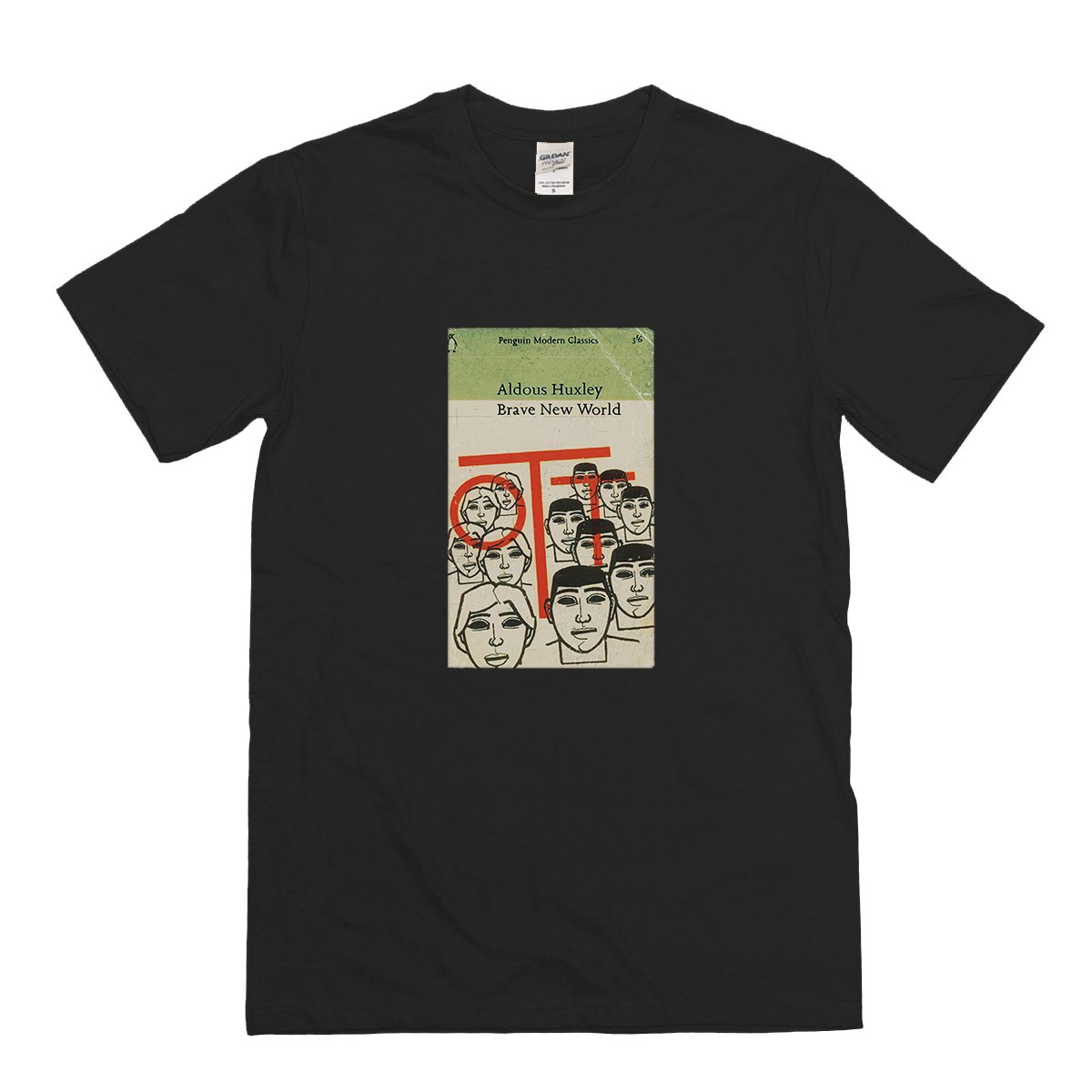 Brave New World Aldous Huxley Vintage Book T-shirt