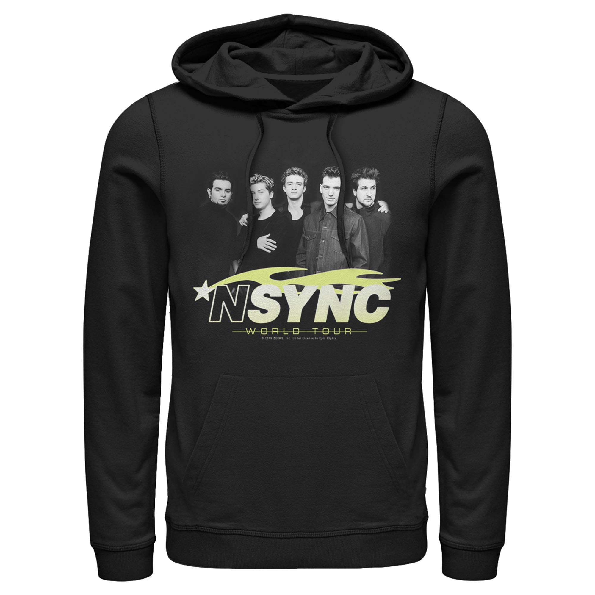 Nsync Men’S World Tour Poster  Pull Over Hoodie