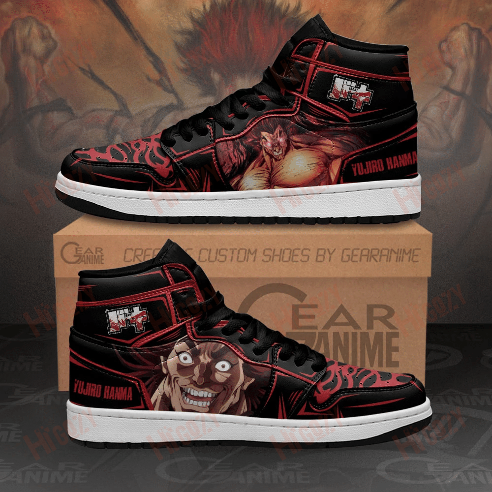 Yujiro Hanma Sneakers Baki Custom Anime Shoes Mn11