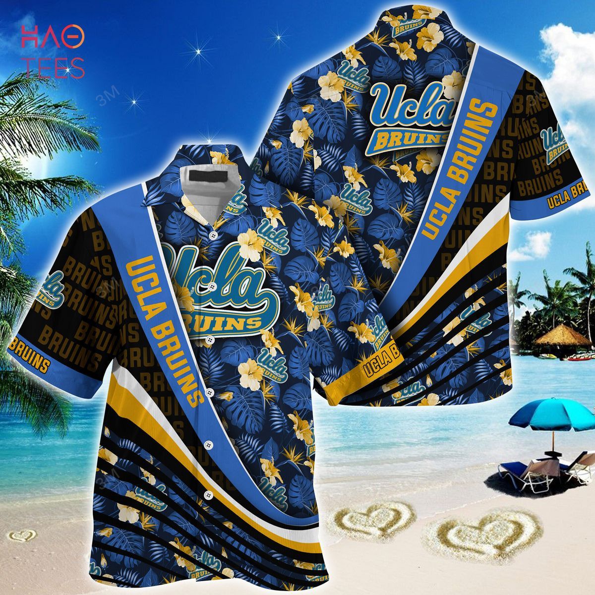 NCCA Ucla Bruins Blue Black Trendy Hawaiian Shirt Aloha Shirt