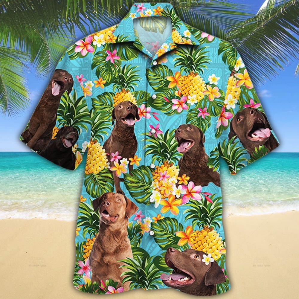 Chesapeake Bay Retriever Dog Lovers Pineapple Hawaii Shirt Ha29410