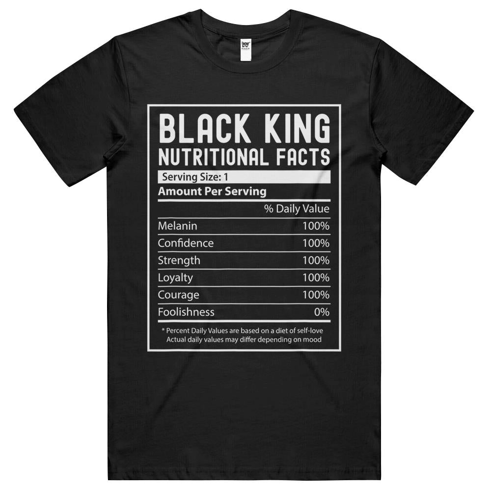 Nutritional Facts Shirt, Nutritional Facts T Shirt, Black King Nutrition Facts Shirt, Black King Nutritional Facts Black History Month, Black King T Shirts