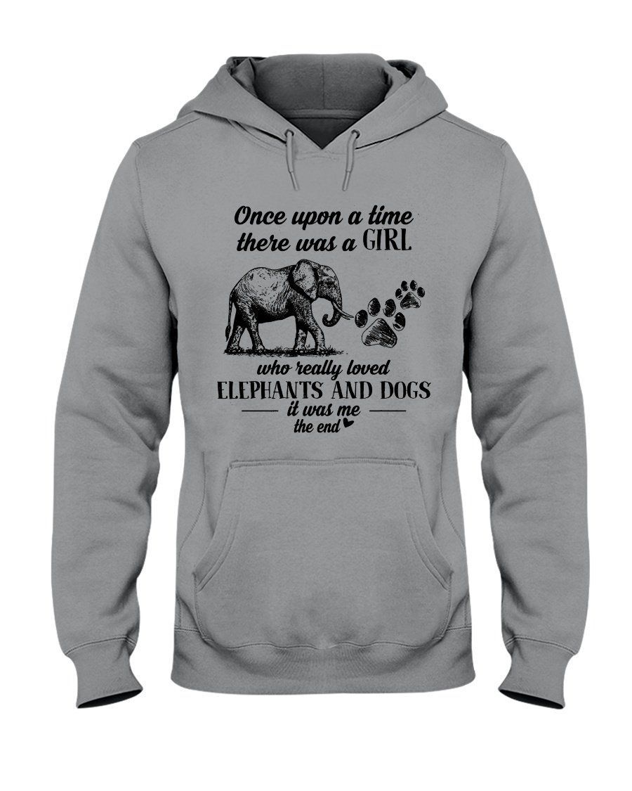 A Girl Who Really Loved Elephants And Dogs Unique Custom Design Hoodie