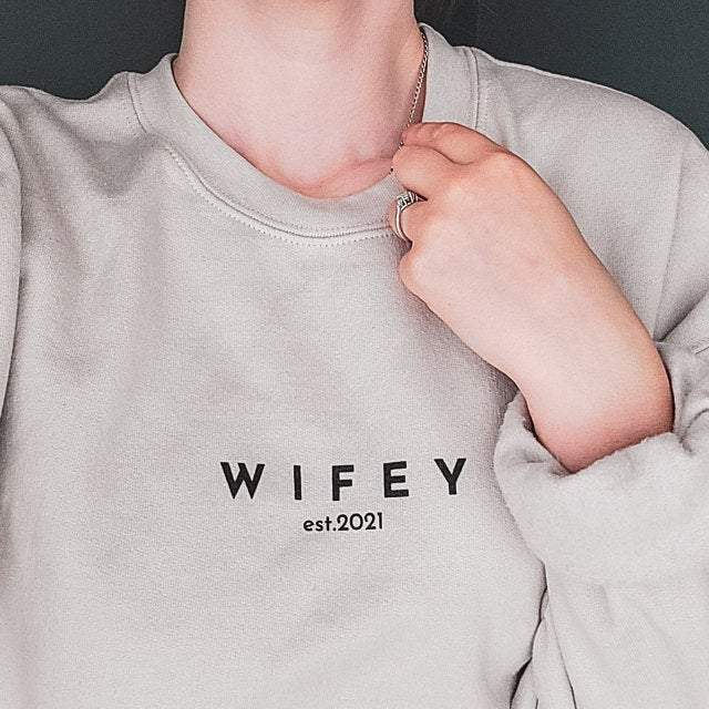 Wifey Sweatshirt, Bride Gift From Maid Of Honor, Gift From Best Friend, Wifey Sweater, Bride Jumper, Bride Sweatshirt, Gift From Sister