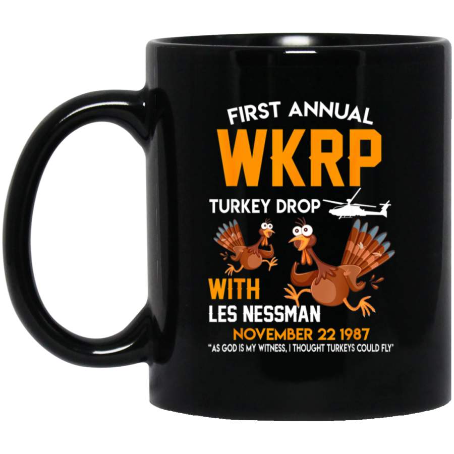 First Annual WKRP Thanksgiving Day Turkey Drop Vintage 11 oz Mug