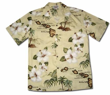 Hawaii Islands Khaki Hawaii Summer Shirt Ha21017