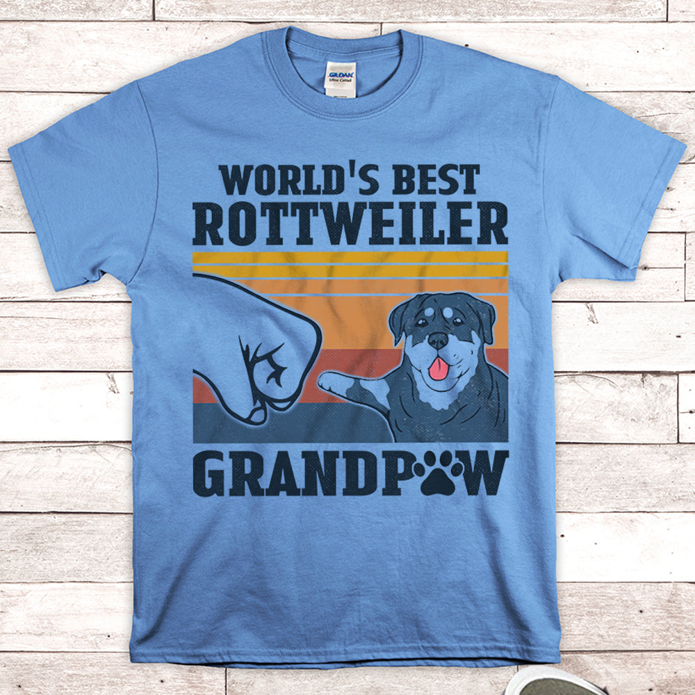 World’S Best Rottweiler Grandpaw Shirts Gift For Rottweiler Grandpa M0402 Nh95