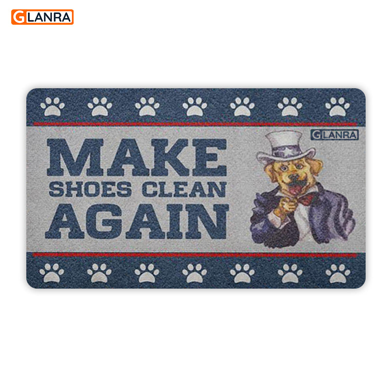 Make Shoes Clean Again Dog Doormat, Golden Retriever Doormat, Dog Doormat, Dog Lover Doormat, Paw Doormat, Pet Lover Doormat