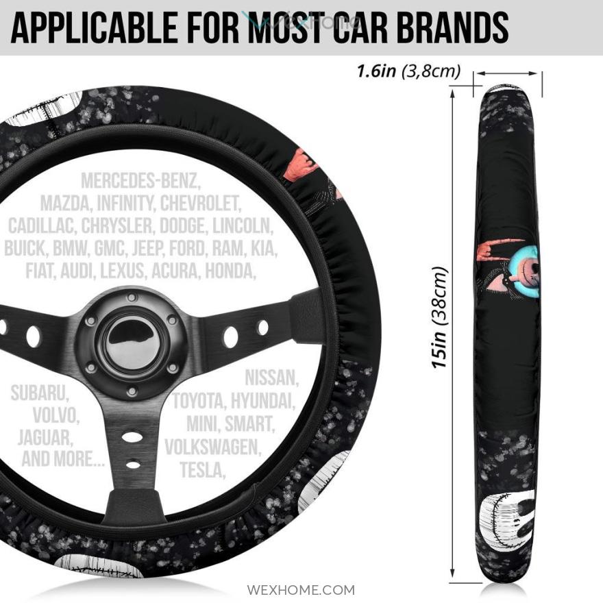 The Nightmare Before Christmas Cartoon Steering Wheel Cover Modern