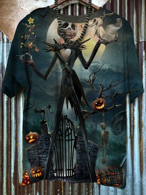 Halloween Horror Painting 3D All Over Printed T-Shirt For Men And Women, Happy Halloween Day