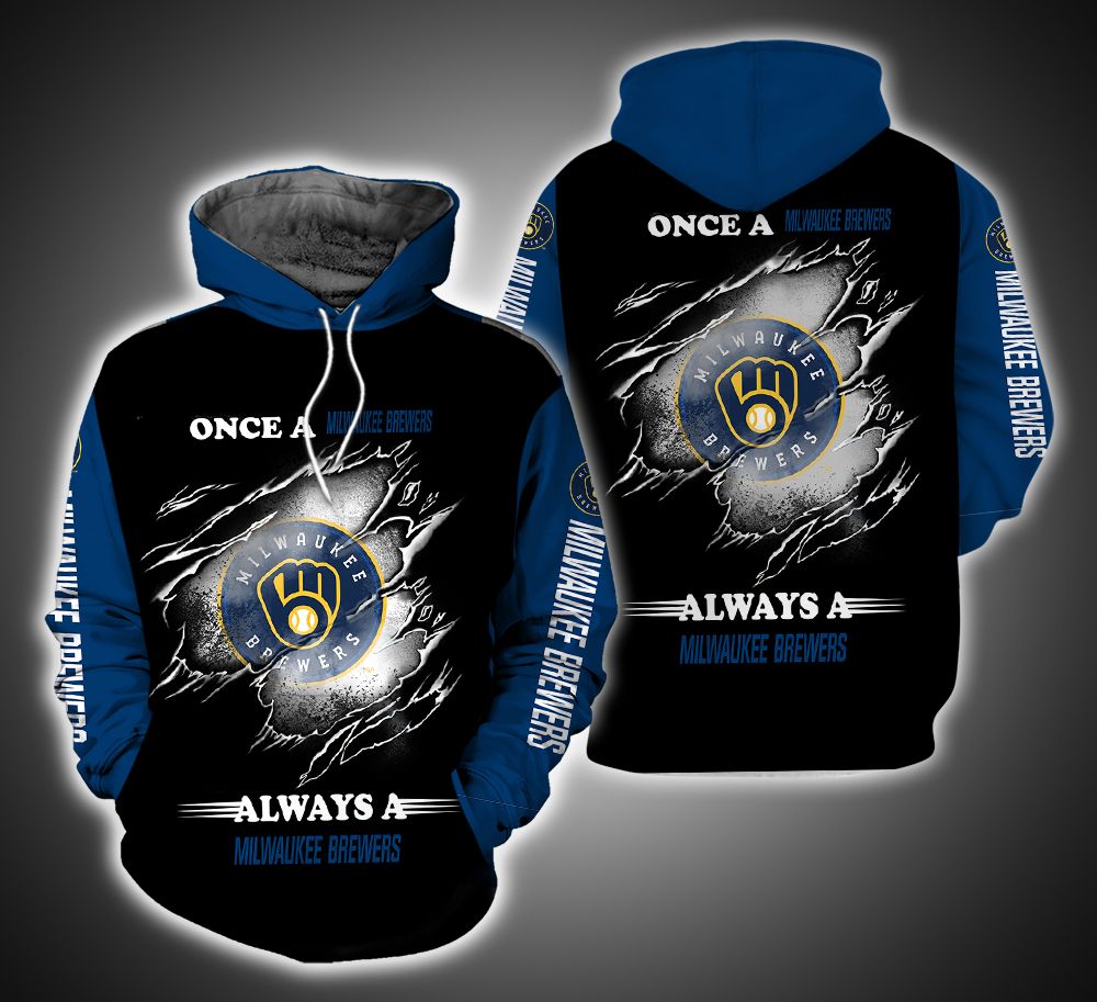 Always a Milwaukee Brewers Fan 3D Print Hoodie