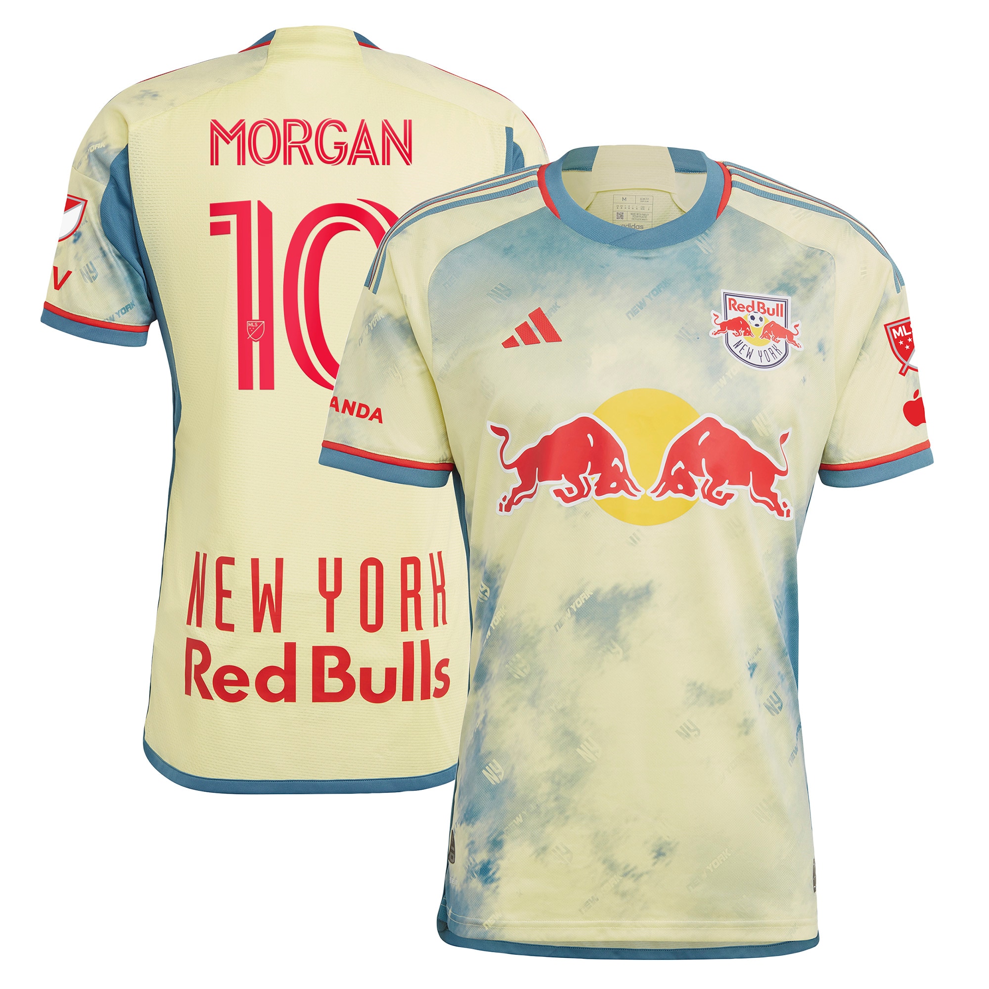 Lewis Morgan New York Red Bulls 2023 Daniel Patrick Kit Authentic Jersey – Yellow