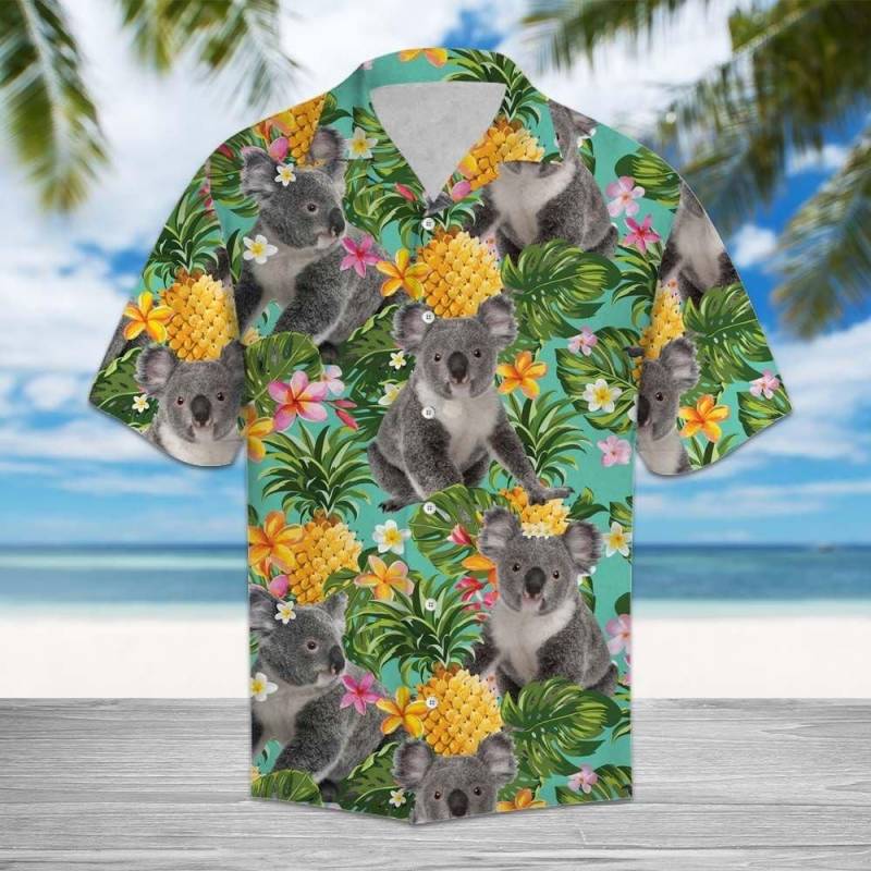 Artsyhomes Tropical Pineapple Koala Hawaiian Ha66114