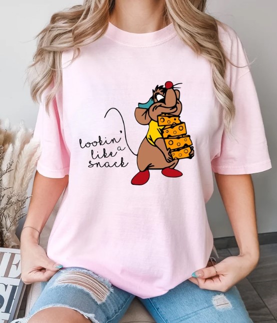 Lookin  Like A Snack Gus Gus Disney Characters Tee Shirt Outfit