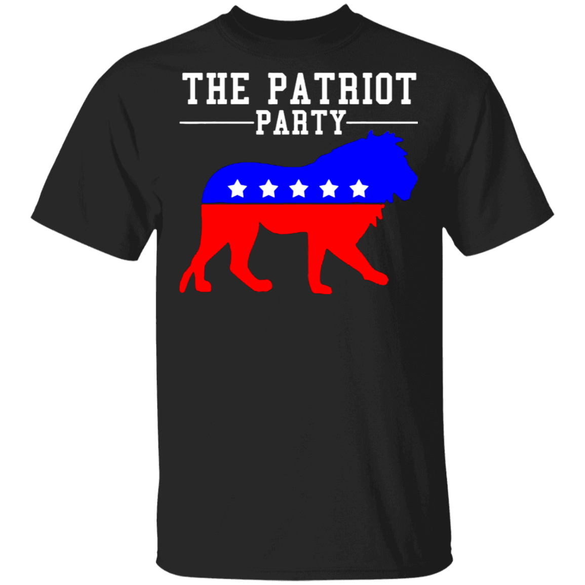 The Patriot Party Shirt American Lion Patriot Party Logo New Political Party Merch