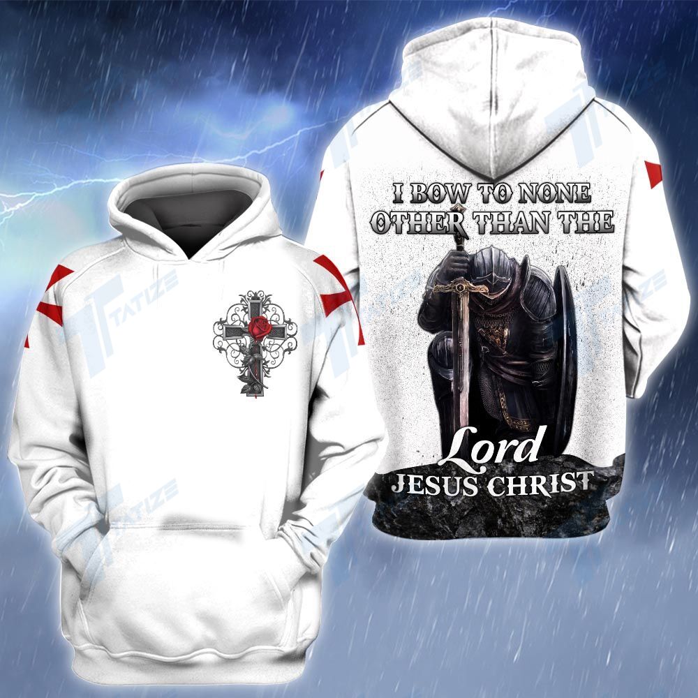 I bow to none other than the lord jesus christ 3D All Over Printed Shirt, Sweatshirt, Hoodie, Bomber Jacket Size S - 5XL