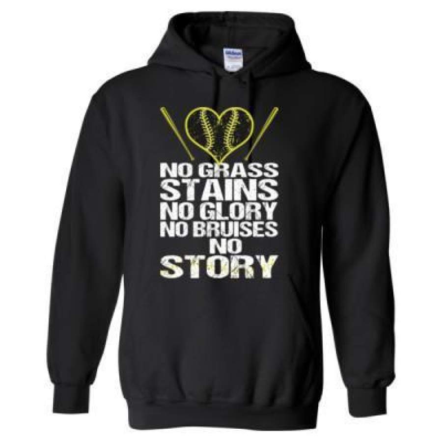 AGR No Grass Stains No Glory No Bruises No Story – Heavy Blend™ Hooded Sweatshirt