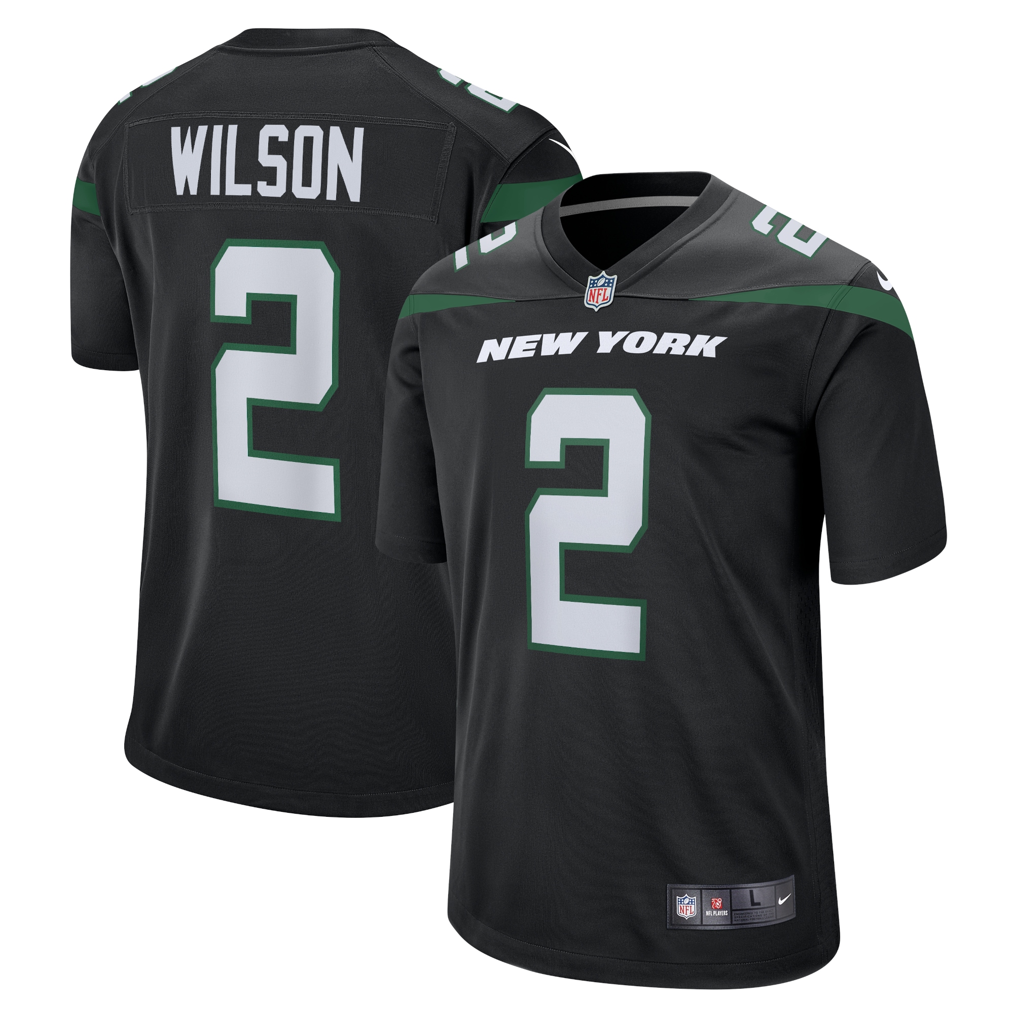 Men’s New York Jets Zach Wilson Black Alternate Game Jersey