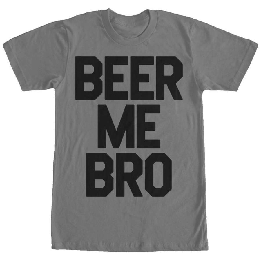 CHIN UP Men’s Me Bro  T Shirt Charcoal