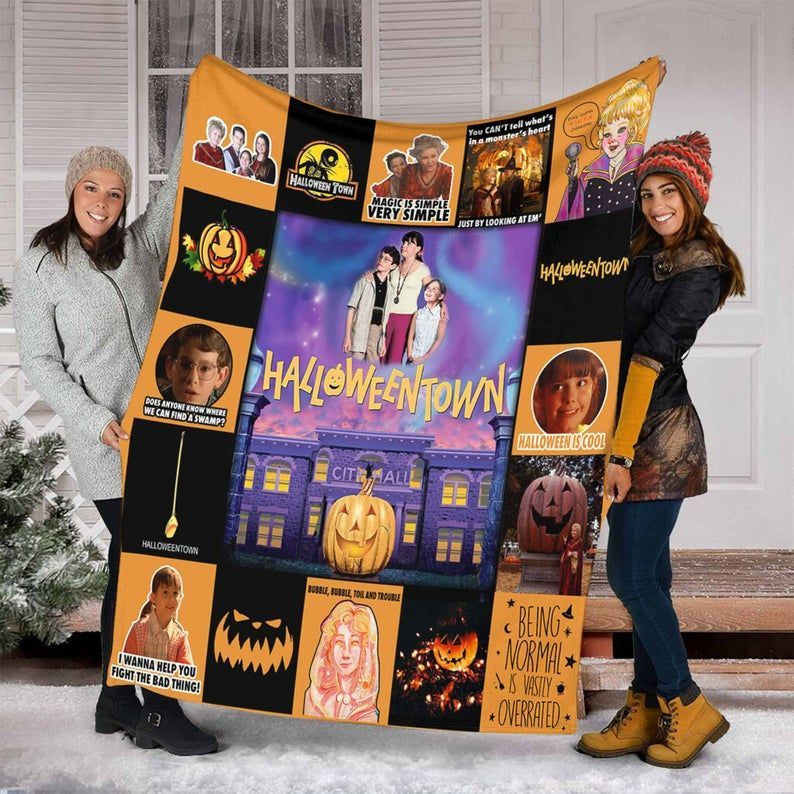 Halloweentown For Fans Halloween Blanket, Halloween Gift, Family Blanket, Gift For Our Kid