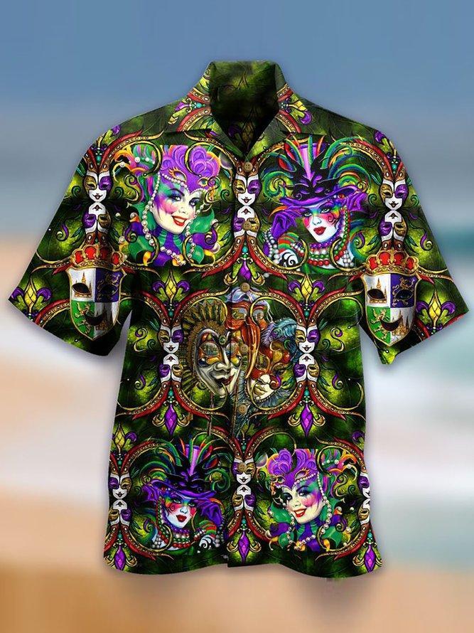 Happy Mardi Gras Unisex Hawaii Shirt Adult Ha1545