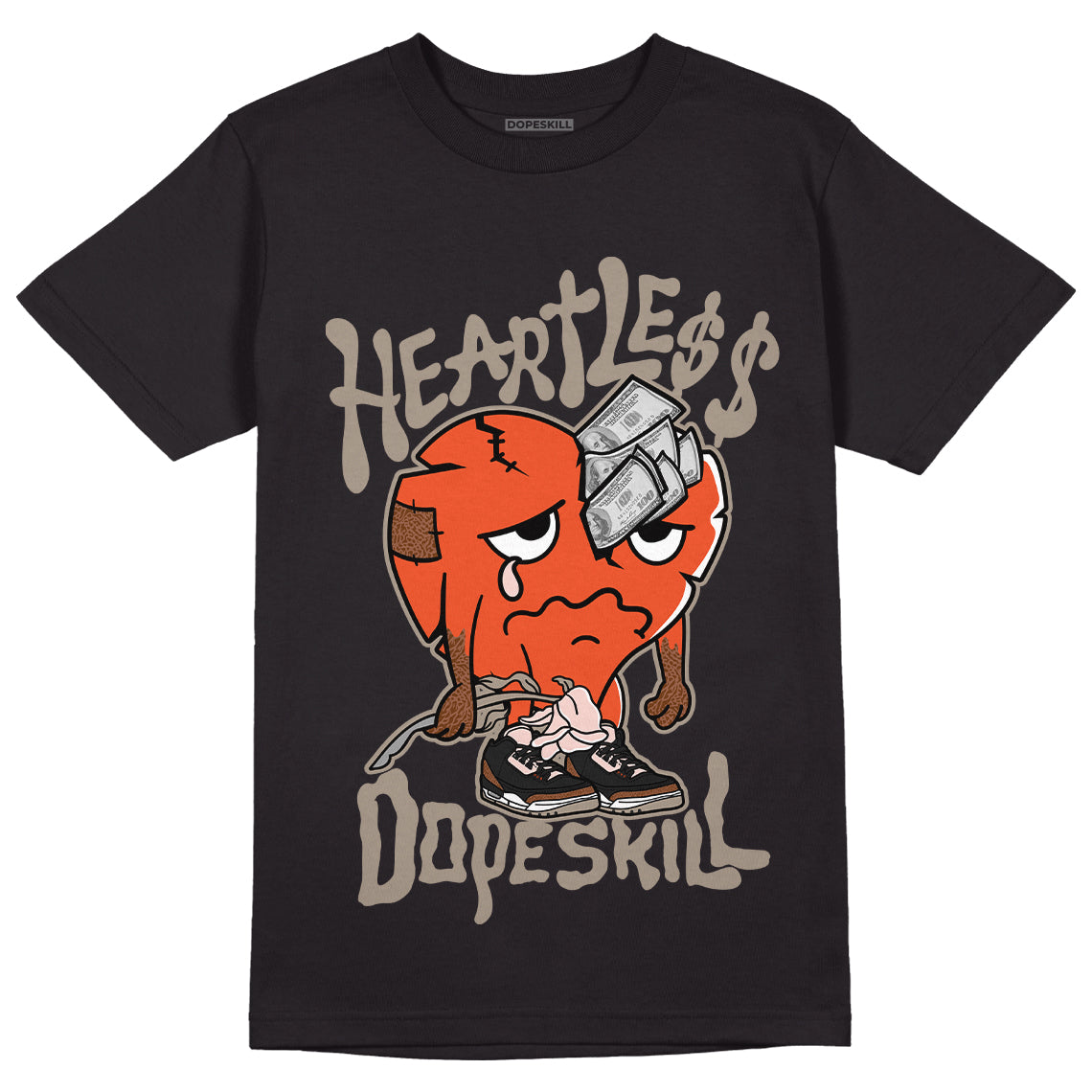 Jordan 3 “Desert Elephant” Dopeskill T-Shirt Heartless Graphic