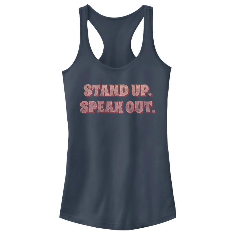 CHIN UP Junior’s Stand Up Speak Out  Racerback Tank