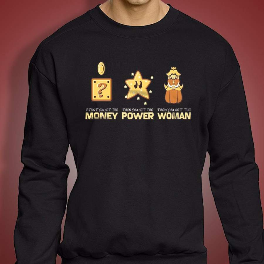 Super Mario Bros Money Power Woman Men’S Sweatshirt