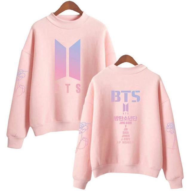 2021 Korea New Bts Letter Sweatshirt  Casual Hip Hop Clothes