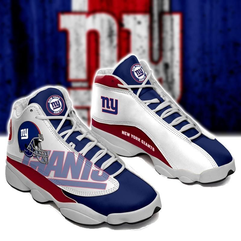 New York Giants Jordan 13 Shoes Custom Jd13 Sneakers Sneakers Air Jordan 13 Sneaker Jd13 Sneakers Personalized Shoes Design