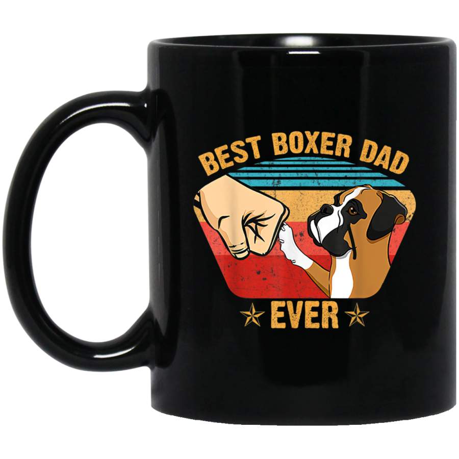 Fathers Day Gifts For Mens Vintage Boxer Dad Ever Mug