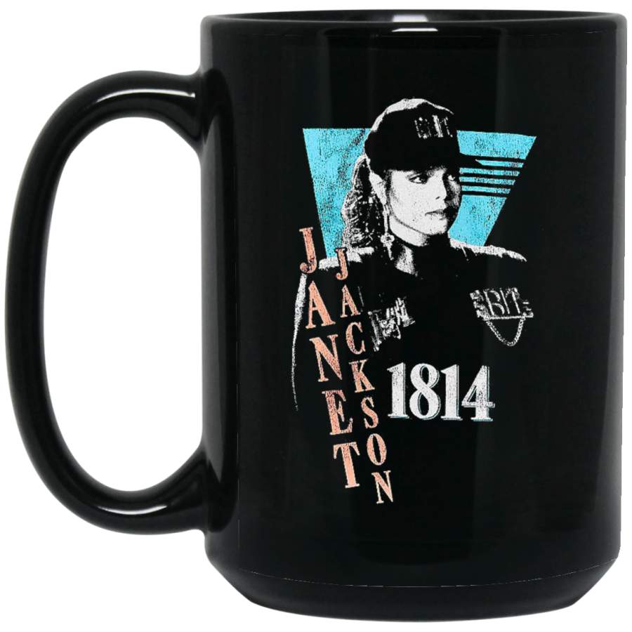 Janet Jackson 1814 BM15OZ 15 oz. Black Mug