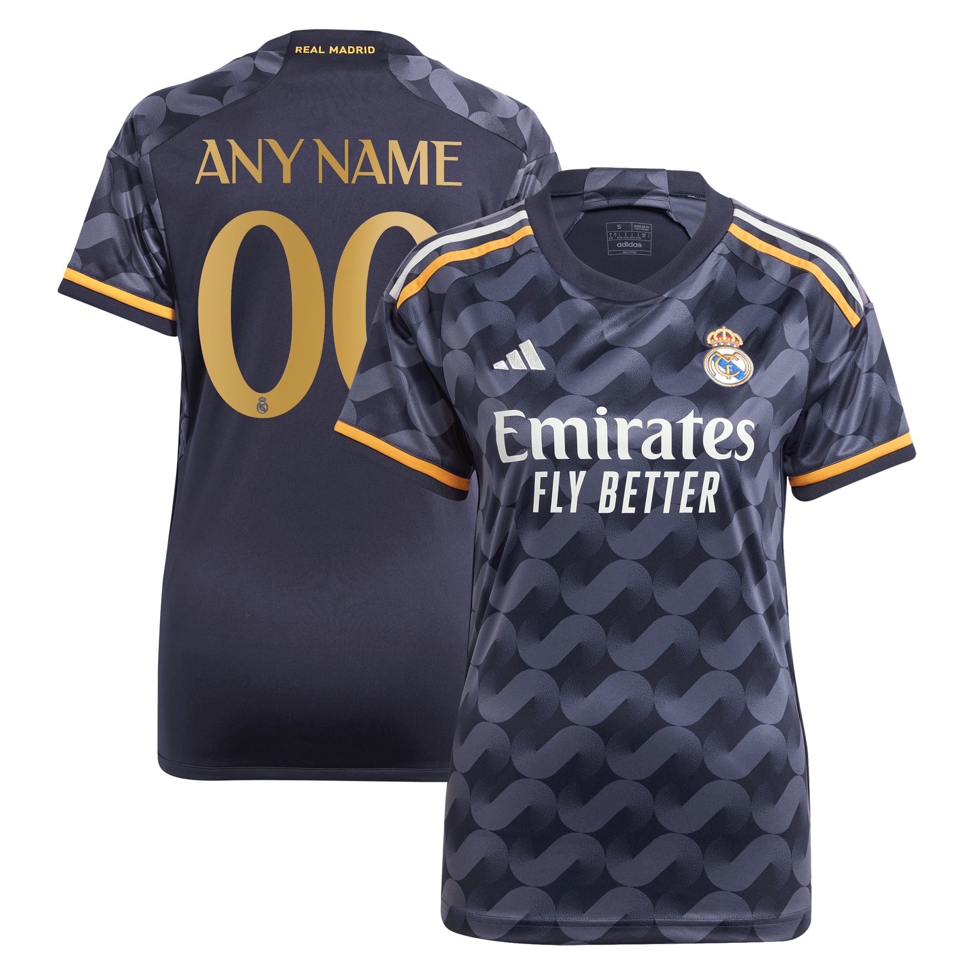 Real Madrid Women's 2023/24 Away Replica Custom Jersey – Navy