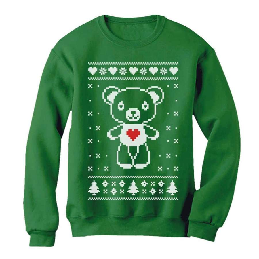 Big White Furry Bear Doll Ugly Christmas Sweater Funny Women Sweatshirt