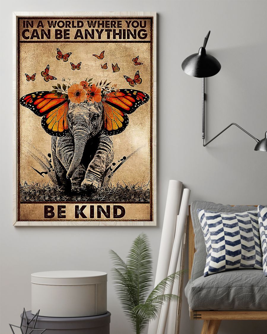 Be Kind – Elephant Vertical Poster 230726Bk