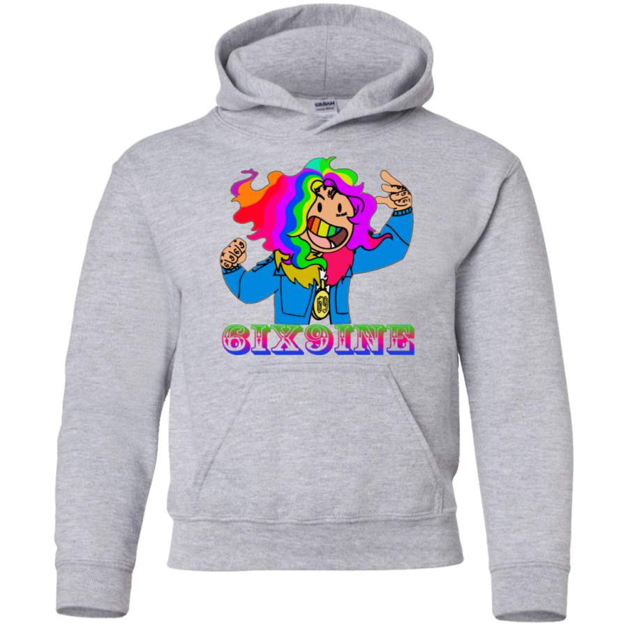 AGR tekashi 6ix9ine Youth Pullover Hoodie