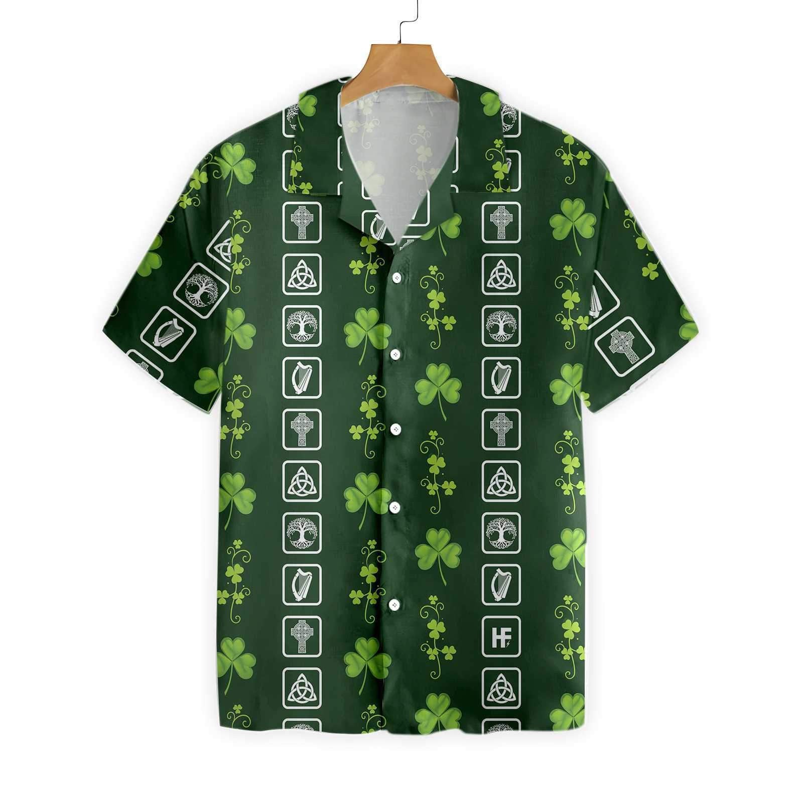 Irish Symbol Saint Patrick Day Outfit Hawaii Shirt 0921 Ha4471