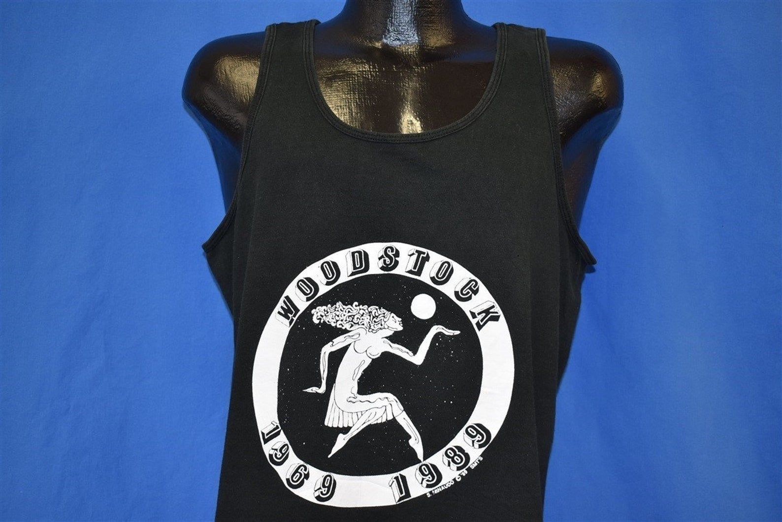 80S Woodstock New York 1989 20Th Anniversary Tank T-Shirt Vintage Tee