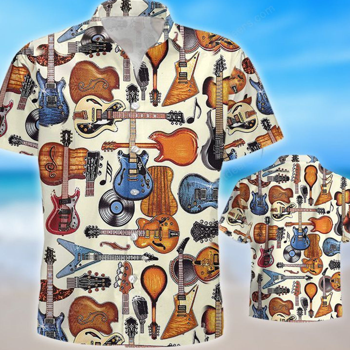 Guitar Bling Hawaii Summer Hawaii Shirts For Aloha Beach Shirt Ha26116